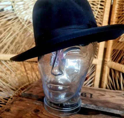 Vintage 40´s / 50´s Wildleder Fedora Hat - Yatva