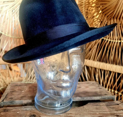 Vintage 40´s / 50´s Wildleder Fedora Hat - Yatva