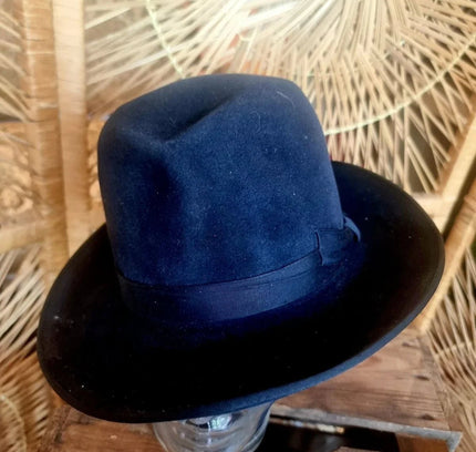 Vintage 40´s / 50´s Wildleder Fedora Hat - Yatva