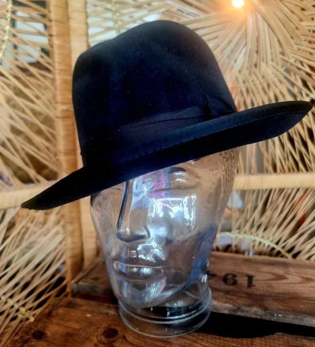 Vintage 40´s / 50´s Wildleder Fedora Hat - Yatva