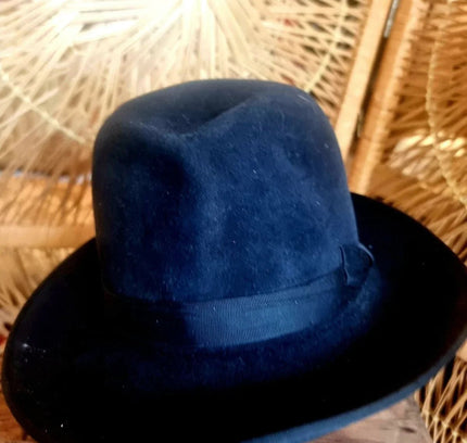 Vintage 40´s / 50´s Wildleder Fedora Hat - Yatva