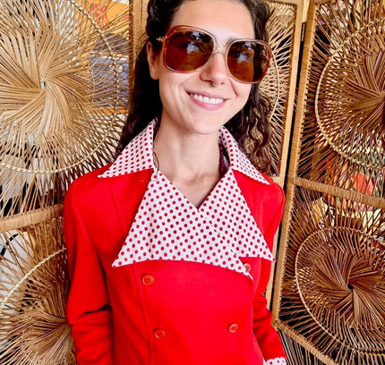 Vintage 50´s / 60´s Crimplene Crop Jacket - Yatva