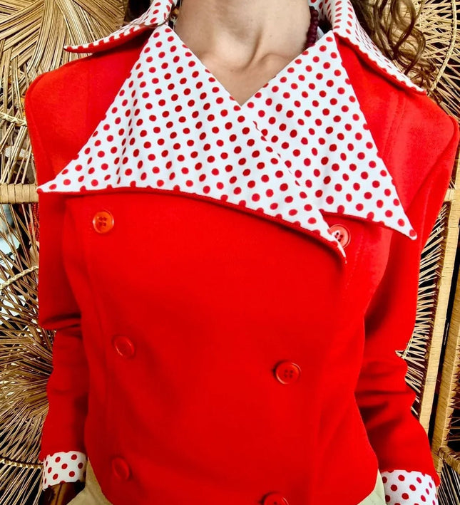 Vintage 50´s / 60´s Crimplene Crop Jacket - Yatva