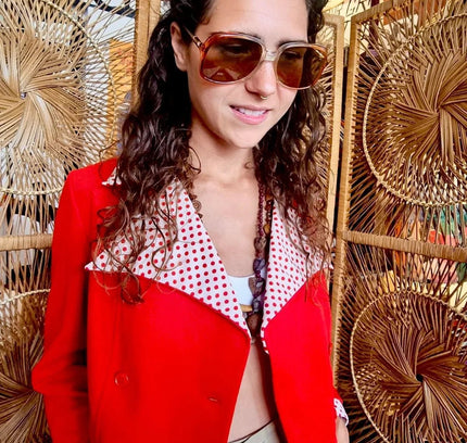 Vintage 50´s / 60´s Crimplene Crop Jacket - Yatva