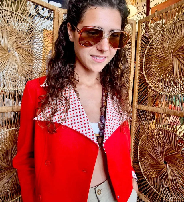 Vintage 50´s / 60´s Crimplene Crop Jacket - Yatva