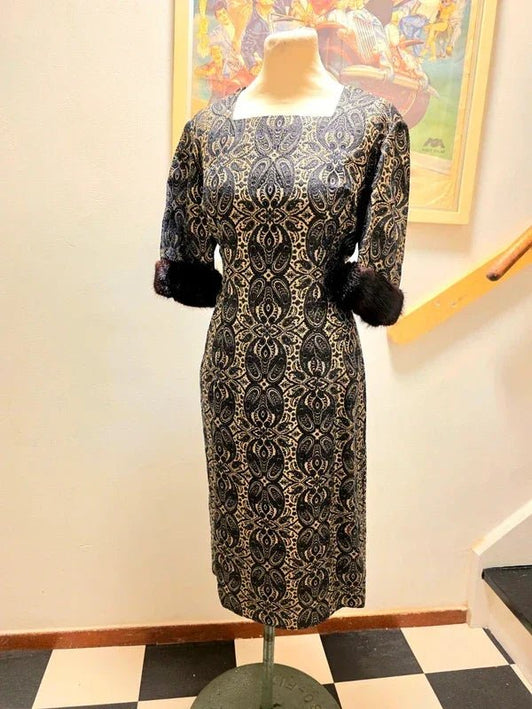 Vintage 50's / 60's Heros Jacquard Dress - Yatva