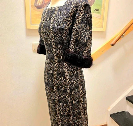Vintage 50's / 60's Heros Jacquard Dress - Yatva