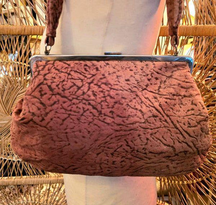 Vintage 50s / 60s Karim De Paris Leather Hand Bag - Yatva