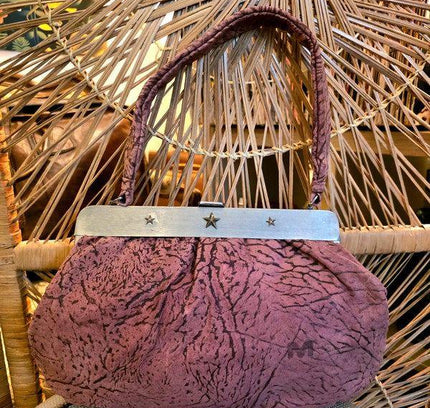Vintage 50s / 60s Karim De Paris Leather Hand Bag - Yatva