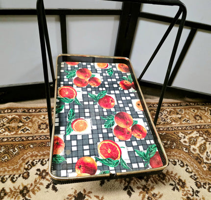 Vintage 50s / 60s Kitsch Cake / Serving Tray - Yatva
