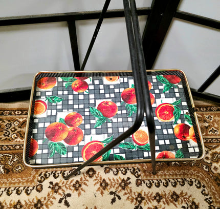 Vintage 50s / 60s Kitsch Cake / Serving Tray - Yatva