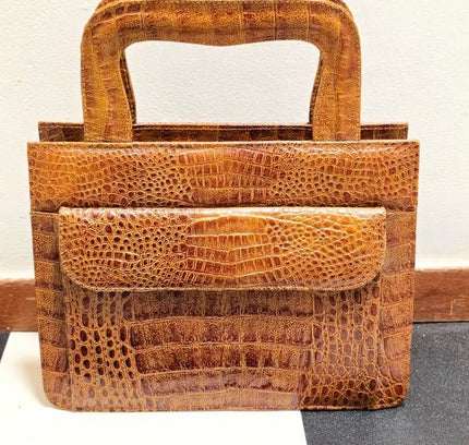 Vintage 50's / 60's Leather Handbag - Yatva