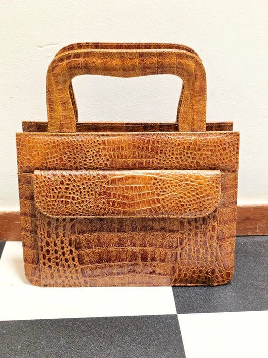 Vintage 50's / 60's Leather Handbag - Yatva