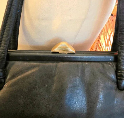 Vintage 50s / 60s Leather Handbag - Yatva