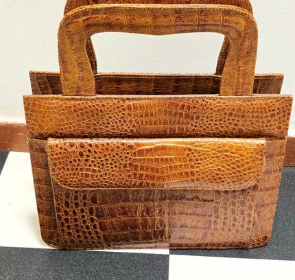 Vintage 50's / 60's Leather Handbag - Yatva