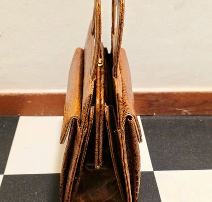 Vintage 50's / 60's Leather Handbag - Yatva