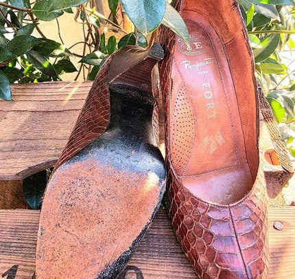 Vintage 50´s / 60´s Pomponette Paris Fort Reptile Shoes - Yatva