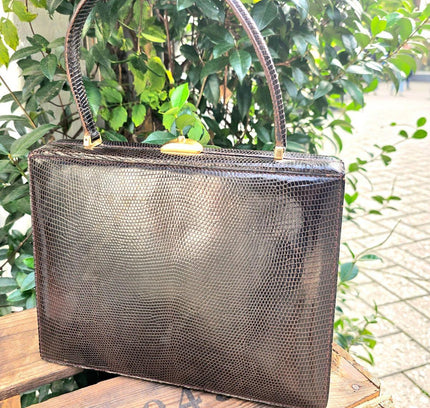 Vintage 50's / 60's Reptile Hand Bag - Yatva