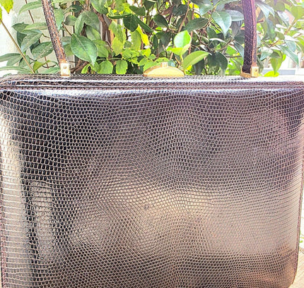 Vintage 50's / 60's Reptile Hand Bag - Yatva