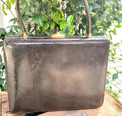 Vintage 50's / 60's Reptile Hand Bag - Yatva