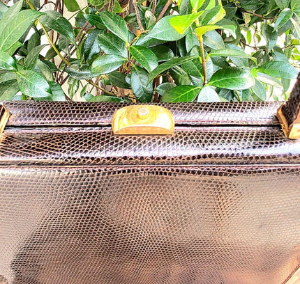 Vintage 50's / 60's Reptile Hand Bag - Yatva