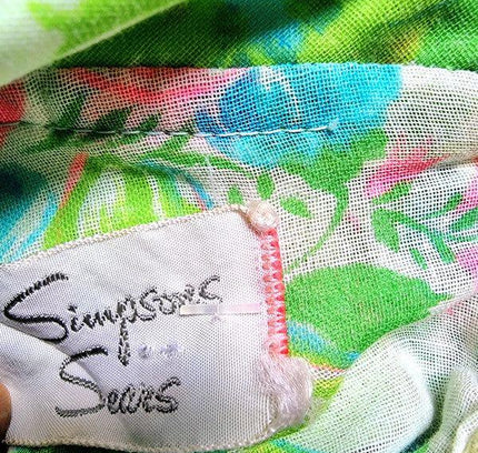 Vintage 50s / 60s Simpsons & Sears Dress - Yatva