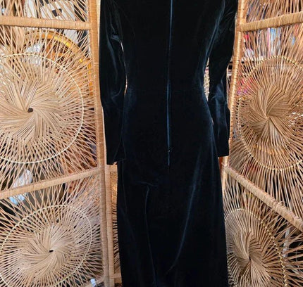 Vintage 50s / 60s Velvet Maxi Dress - Yatva