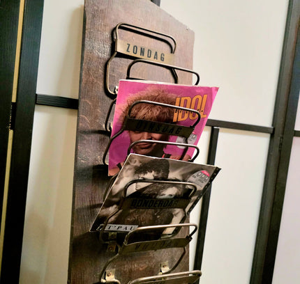 Vintage 50s / 60s Weekly Wooden Letter Rack - Yatva