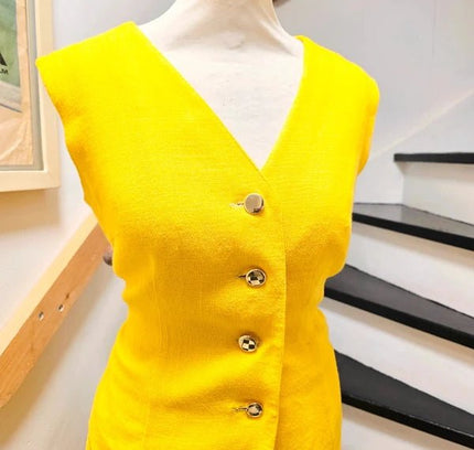 Vintage 50's/ 60's Yellow Skirt Suit - Yatva