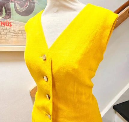 Vintage 50's/ 60's Yellow Skirt Suit - Yatva