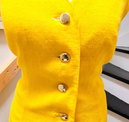 Vintage 50's/ 60's Yellow Skirt Suit - Yatva