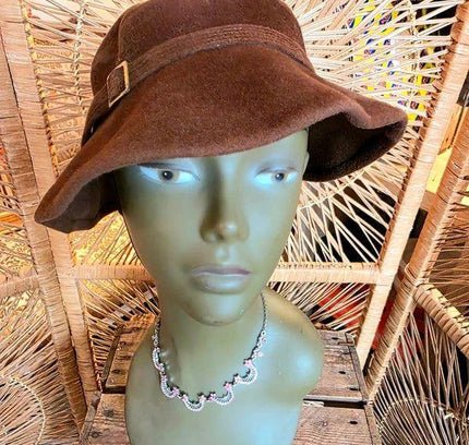 Vintage 50's Cloche Hat - Yatva