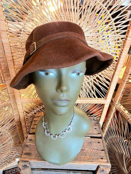 Vintage 50's Cloche Hat - Yatva