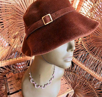 Vintage 50's Cloche Hat - Yatva