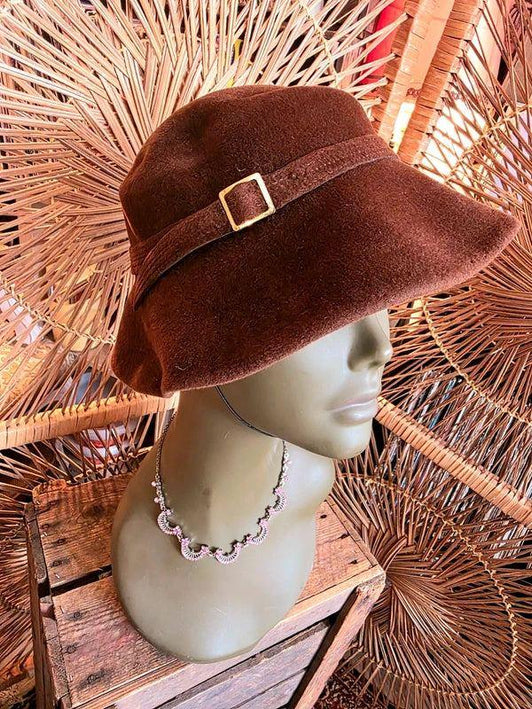 Vintage 50's Cloche Hat - Yatva