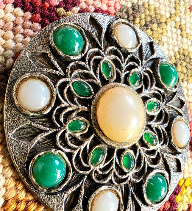 Vintage 50's Floral Brooch - Yatva