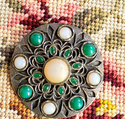 Vintage 50's Floral Brooch - Yatva