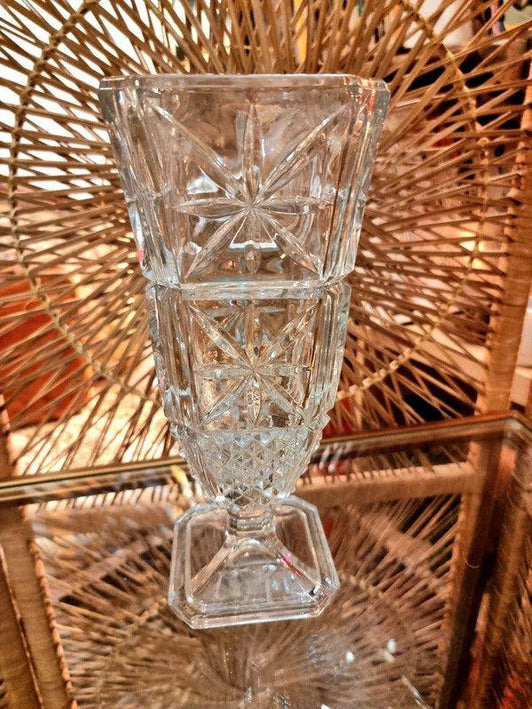 Vintage 50's Glass Vase - Yatva