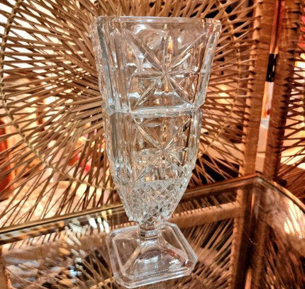 Vintage 50's Glass Vase - Yatva