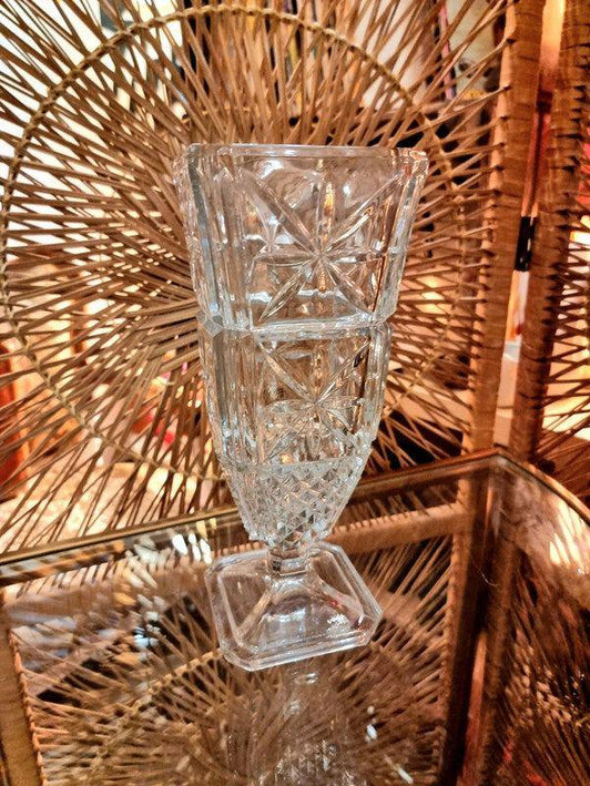 Vintage 50's Glass Vase - Yatva