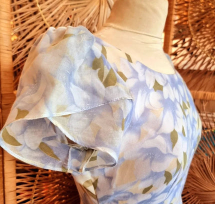 Vintage 50s Hand Made Floral Dress - Yatva