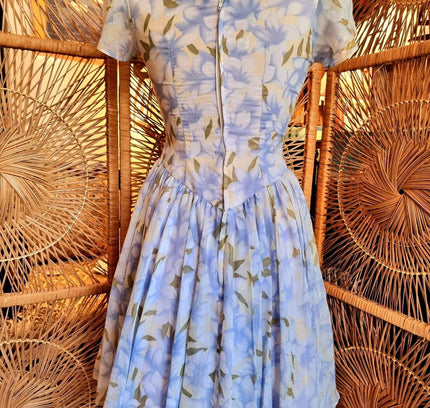 Vintage 50s Hand Made Floral Dress - Yatva