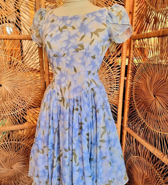 Vintage 50s Hand Made Floral Dress - Yatva