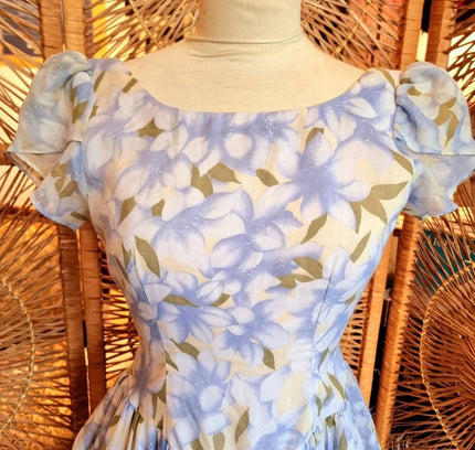 Vintage 50s Hand Made Floral Dress - Yatva