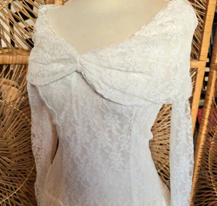 Vintage 50's Lace Wedding Dress - Yatva