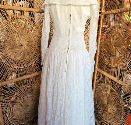 Vintage 50's Lace Wedding Dress - Yatva