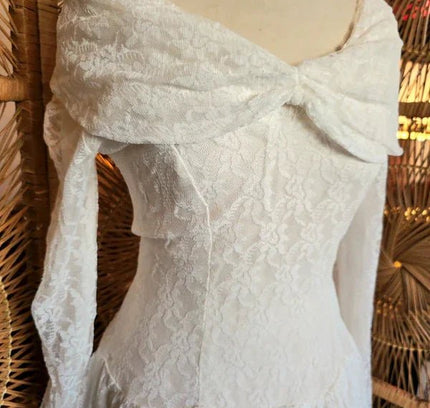 Vintage 50's Lace Wedding Dress - Yatva