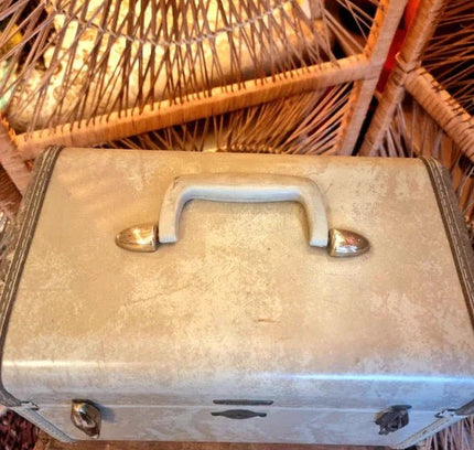 Vintage 50's Samsonite Canada Stratford Ont Train Travel Case - Yatva