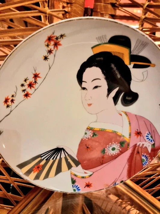 Vintage 50's Satsuma Plate - Yatva