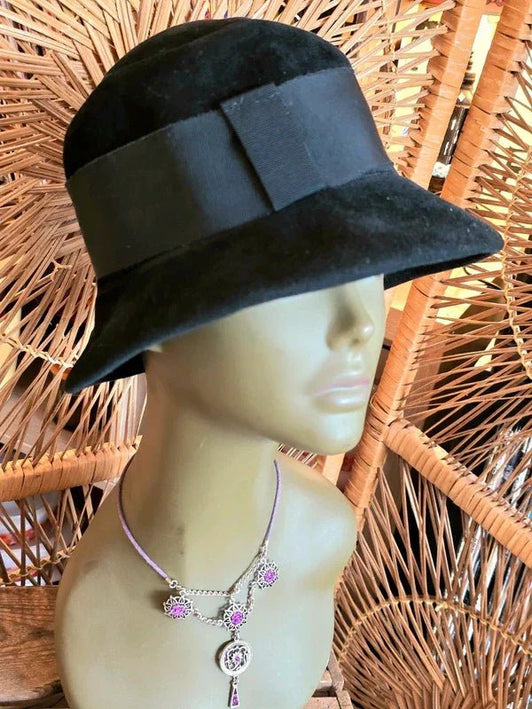 Vintage 50's Toque Hat - Yatva